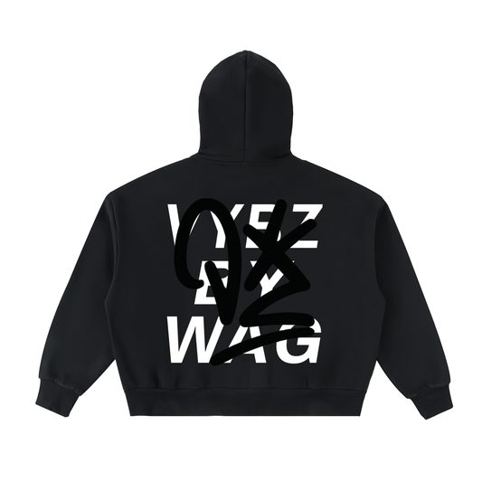 VYBZ "graffiti" Fleece Boxy Hoodie
