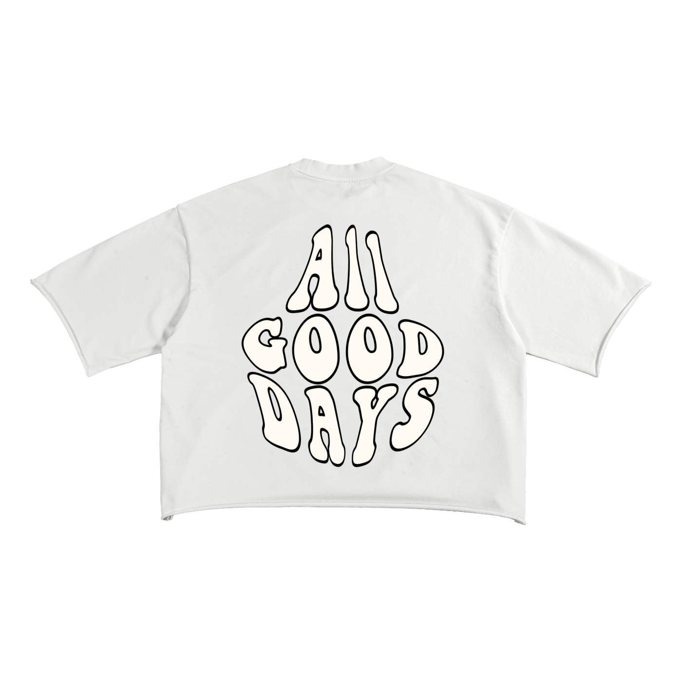 VYBZ "AGD" Cropped Raw Edge T-Shirt