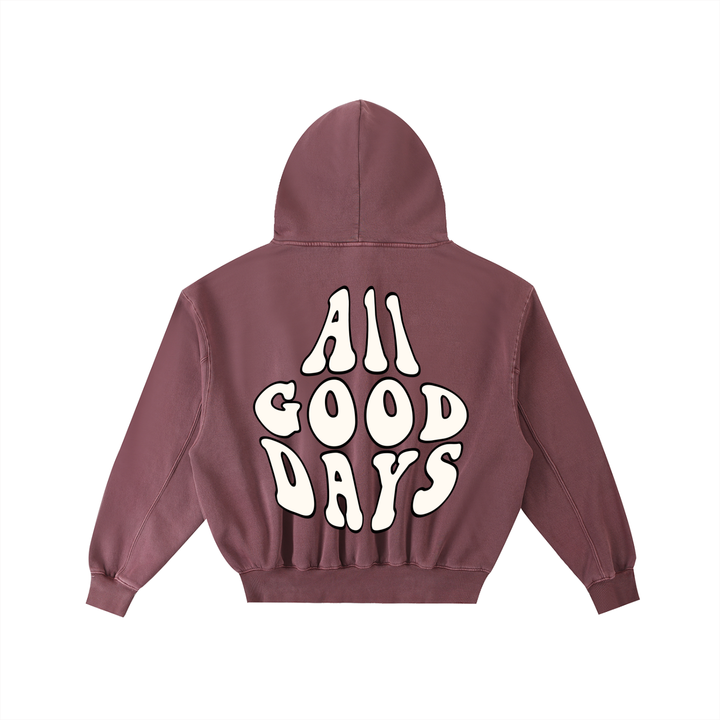 VYBZ "AGD" Frayed Fleece Hoodie