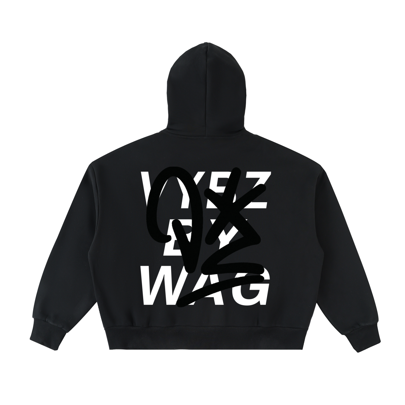 VYBZ  "graffiti" Fleece Boxy Hoodie