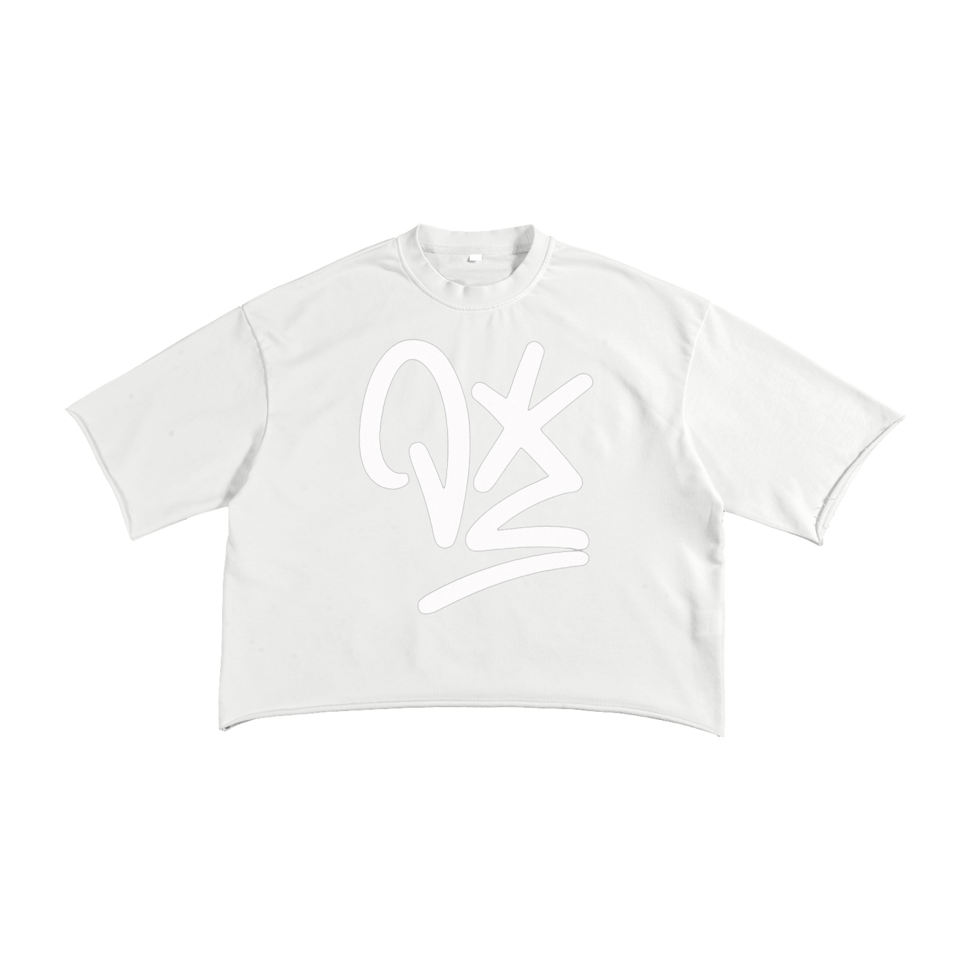 VYBZ "Graffiti" Cropped Raw Edge T-Shirt