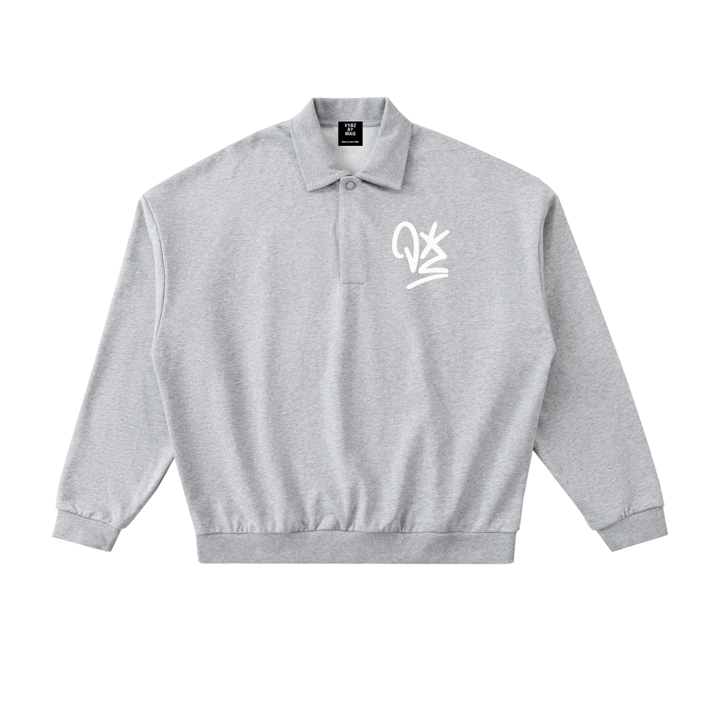VYBZ ESSENTIAL Fleece Polo Sweatshirt