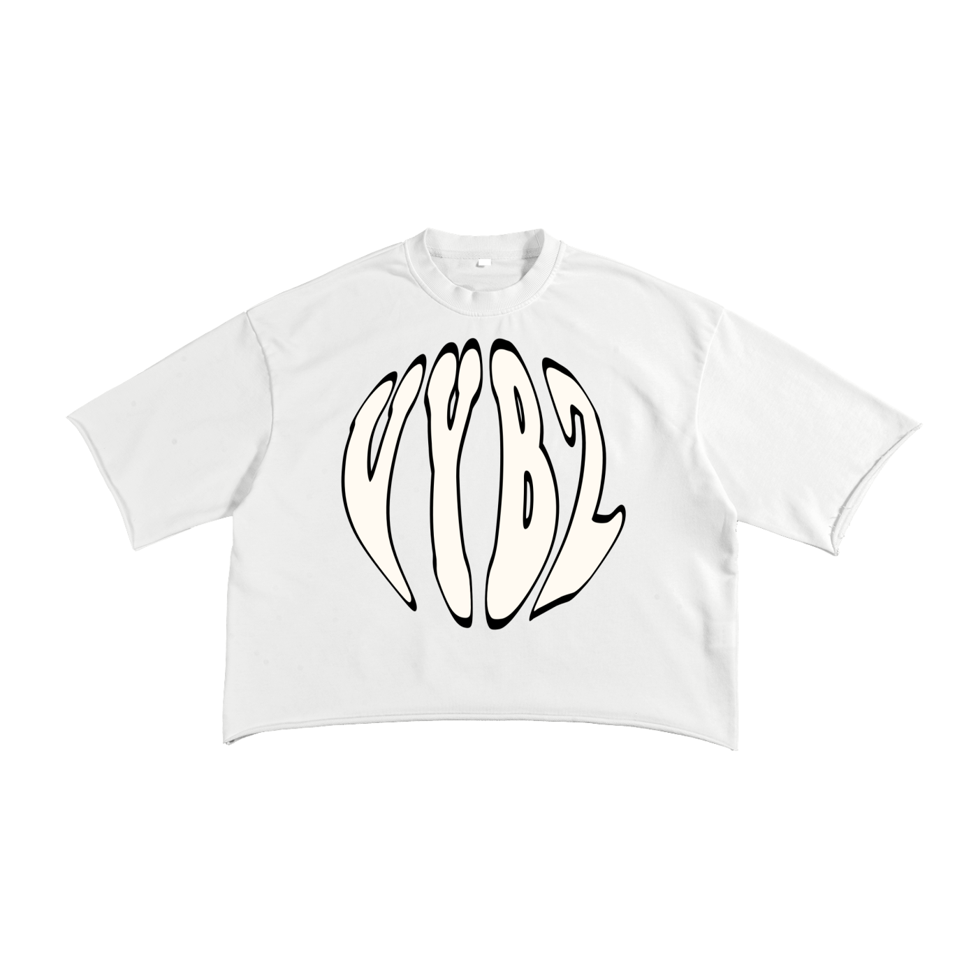 VYBZ "AGD" Cropped Raw Edge T-Shirt