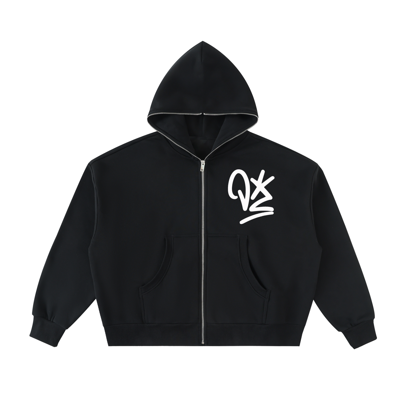 VYBZ  "graffiti" Fleece Boxy Hoodie