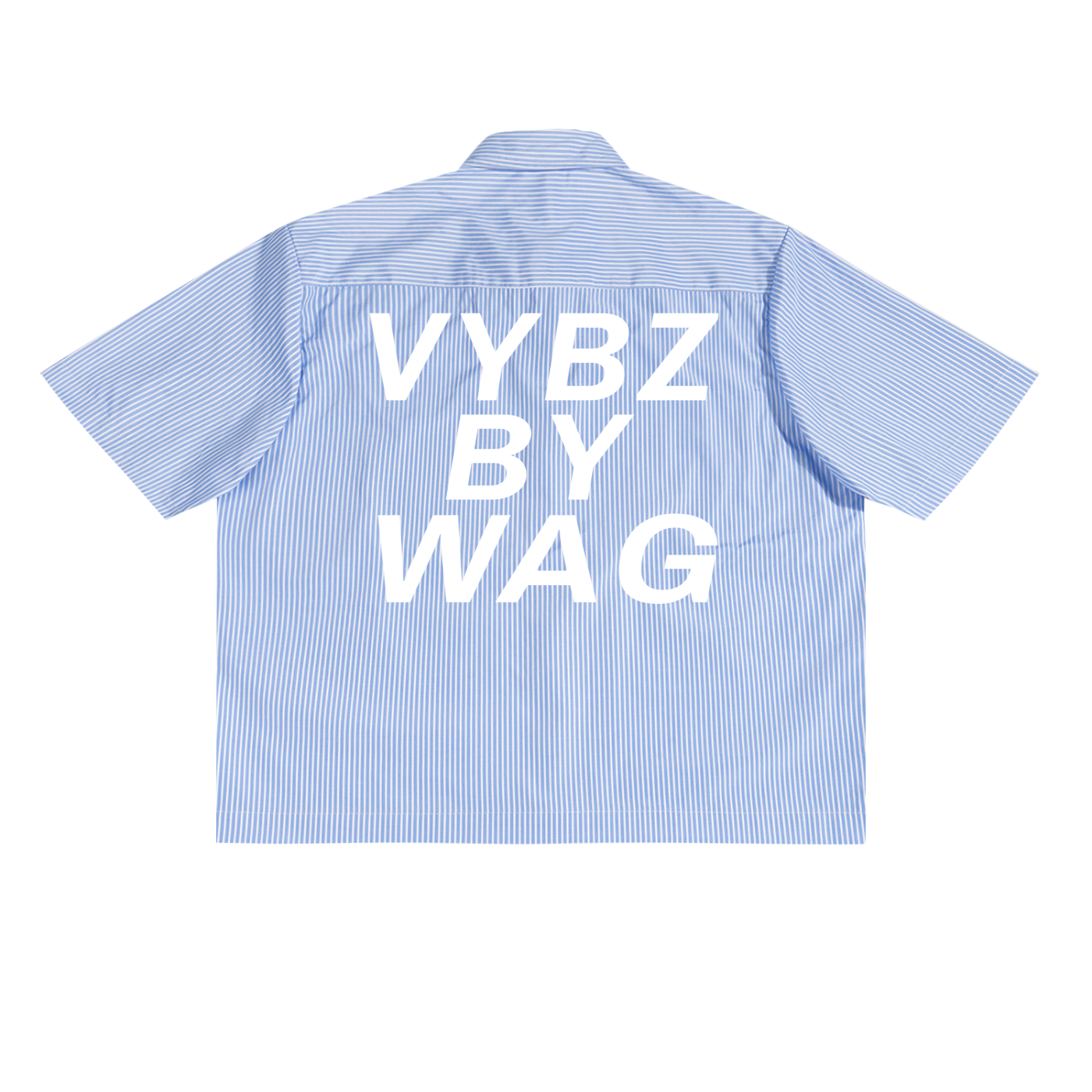 VYBZ ESSENTIAL Striped Boxy Button-up
