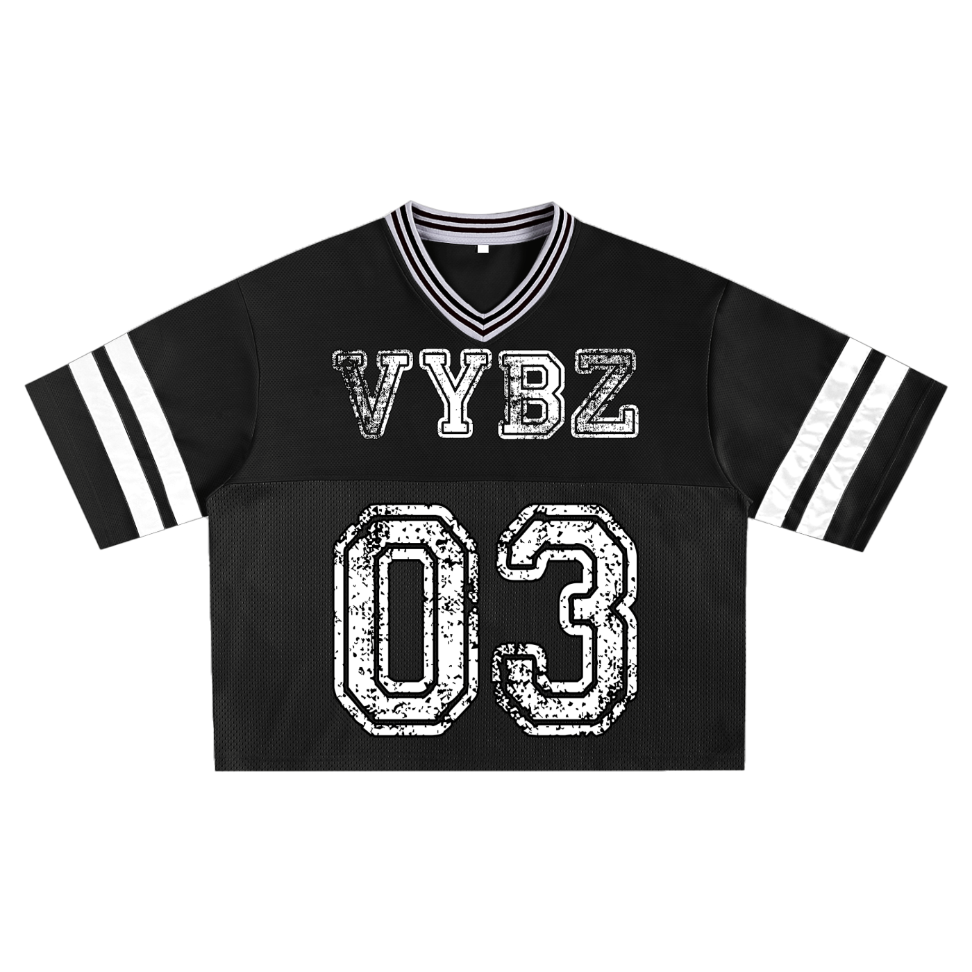 VYBZ “Athletic Dept.” Mesh Boxy T Black