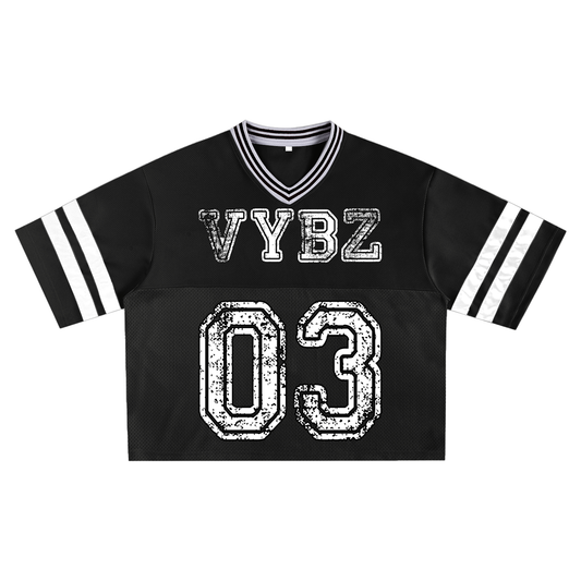 VYBZ “Athletic Dept.” Mesh Boxy T Black