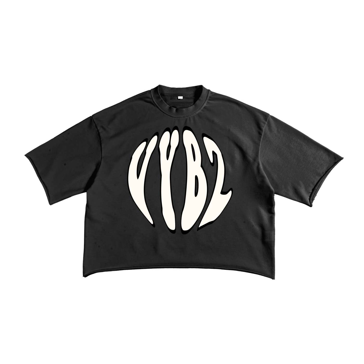 VYBZ "AGD" Cropped Raw Edge T-Shirt