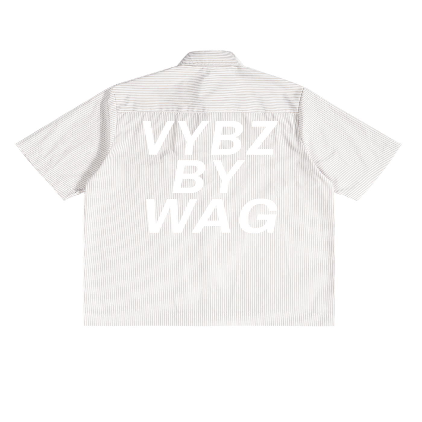 VYBZ ESSENTIAL Striped Boxy Button-up