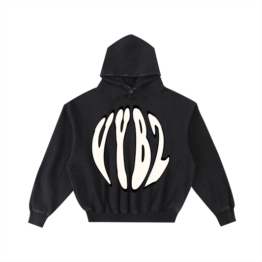 VYBZ "AGD" Frayed Fleece Hoodie